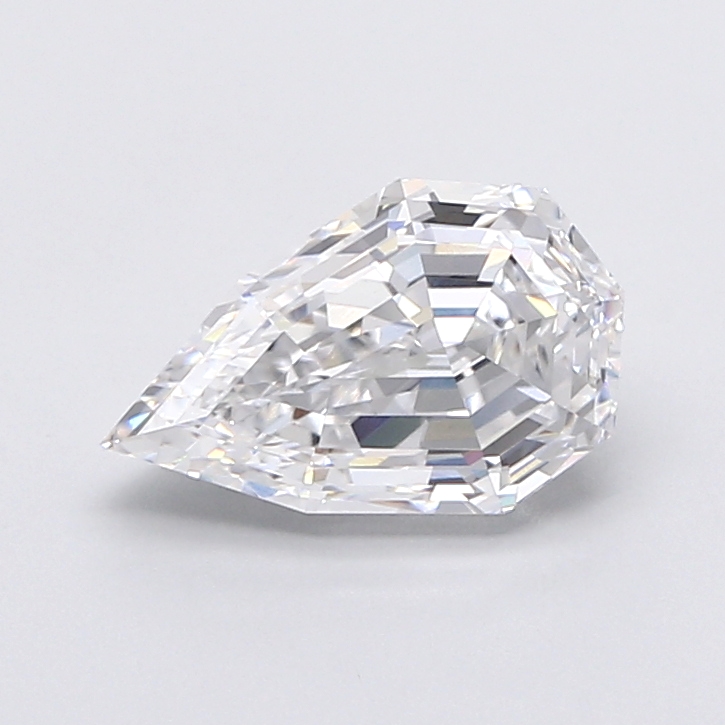 3.03 ct Pear Step lab grown diamond D VVS1