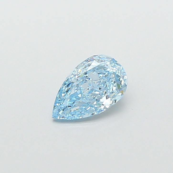 0.90 ct Blue (Vivid) VVS1 Pear Modified lab-grown diamond