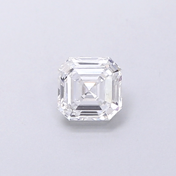 Actual 0.29 carat D Asscher lab-grown diamond