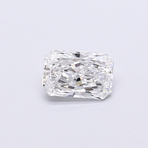 Actual 0.32 carat D Radiant lab-grown diamond