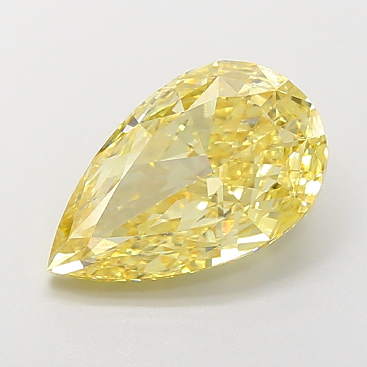 5.00 ct Pear Fancy Intense Yellow Lab-Grown Diamond