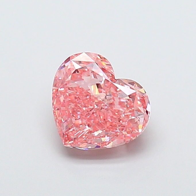 3.00 ct Heart, Fancy Vivid Pink SI1 IGI CVD