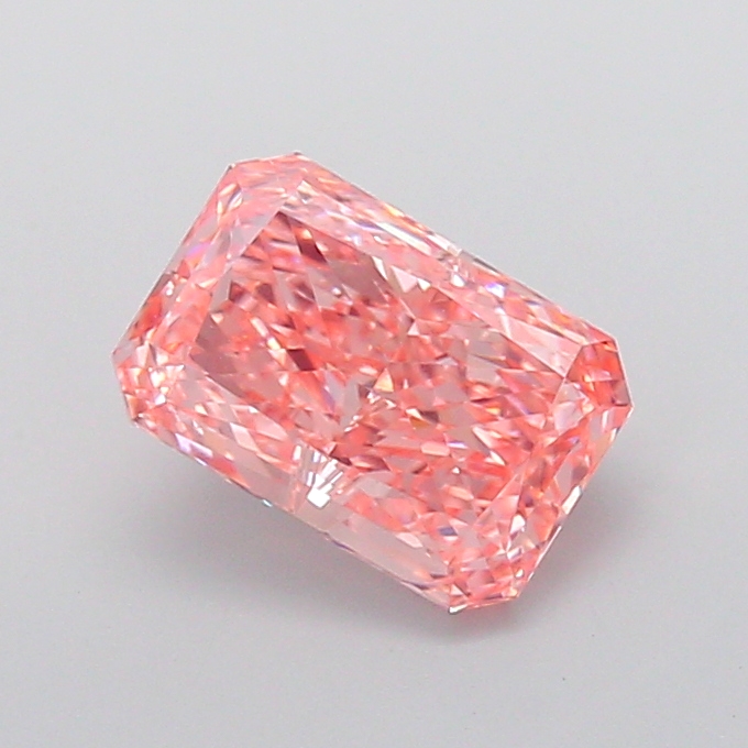 2.03 ct Pink (Vivid) VS1 Radiant lab-grown diamond
