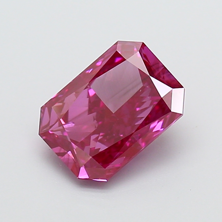 2.04 ct Radiant Fancy Vivid Pink Lab-Grown Diamond