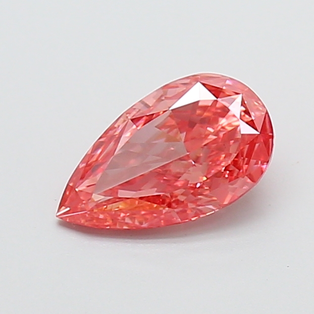 1.00 ct Pear Fancy Vivid Pink Lab-Grown Diamond