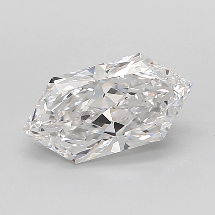 2.04 carat Hexagon Brilliant lab grown diamond, D VVS2, IGI certified