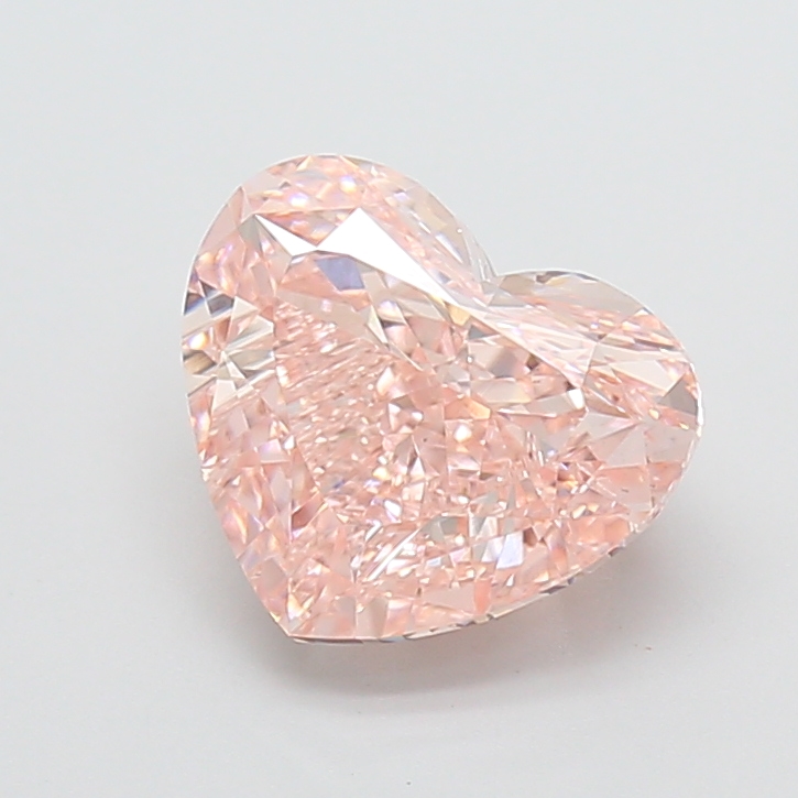 3.01 ct Heart Fancy Vivid Pink Lab-Grown Diamond