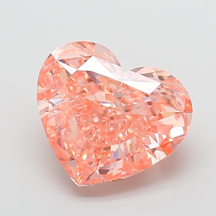 5.01 ct Heart Fancy Vivid Pink Lab-Grown Diamond
