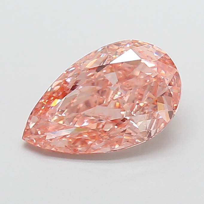 2.89 ct Pink (Vivid) VS1 Pear Modified lab-grown diamond