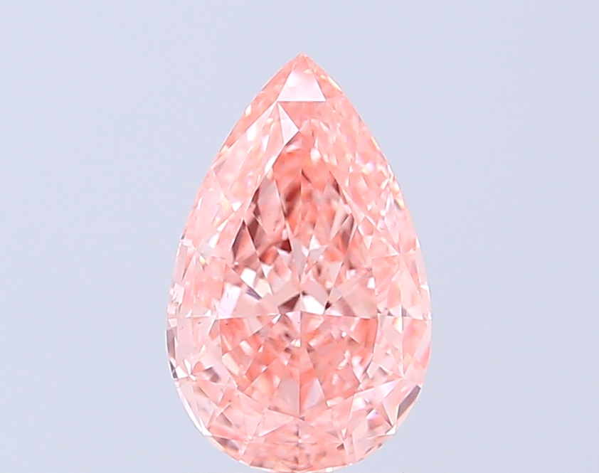 2.01 ct Pear Fancy Vivid Pink Lab-Grown Diamond