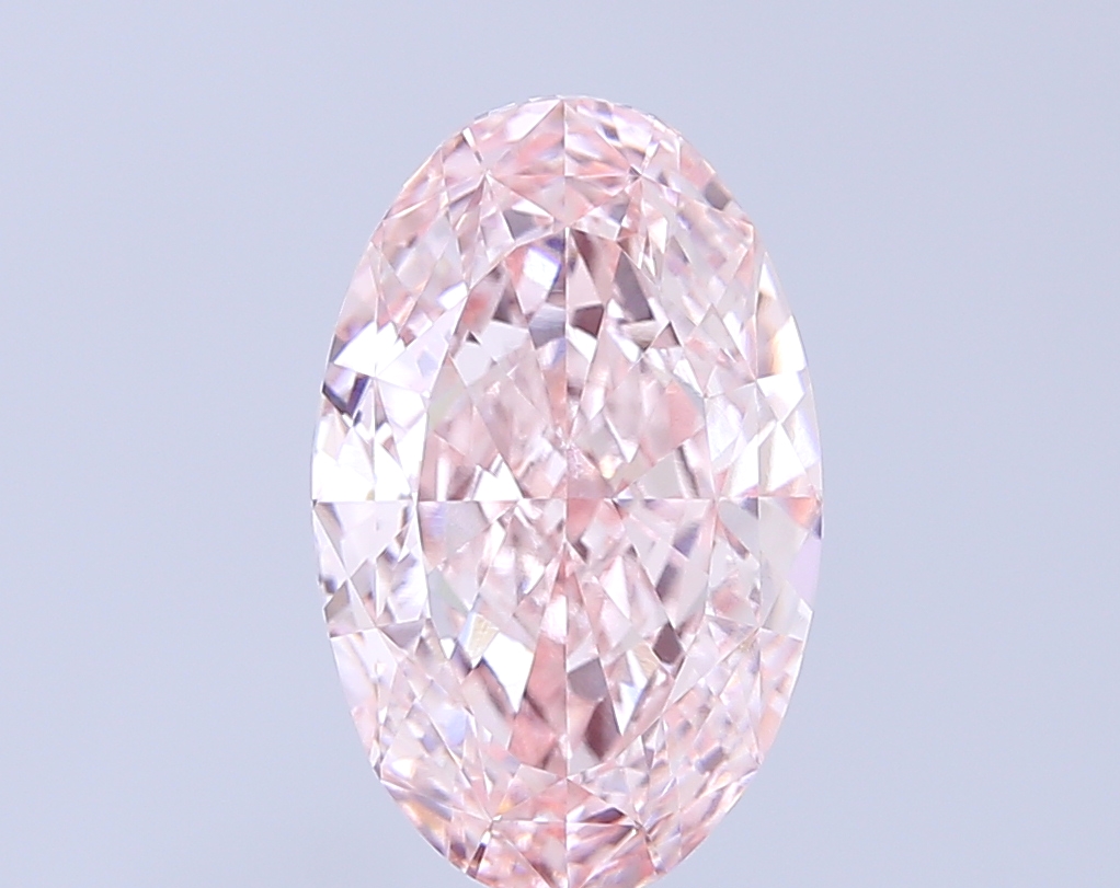 5.01 ct Oval Fancy Intense Pink Lab-Grown Diamond