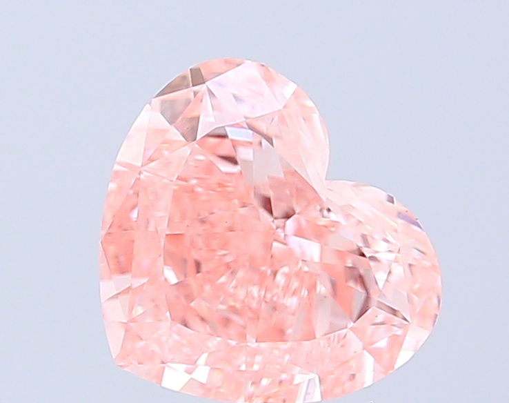 3.01 ct Heart Fancy Vivid Pink Lab-Grown Diamond