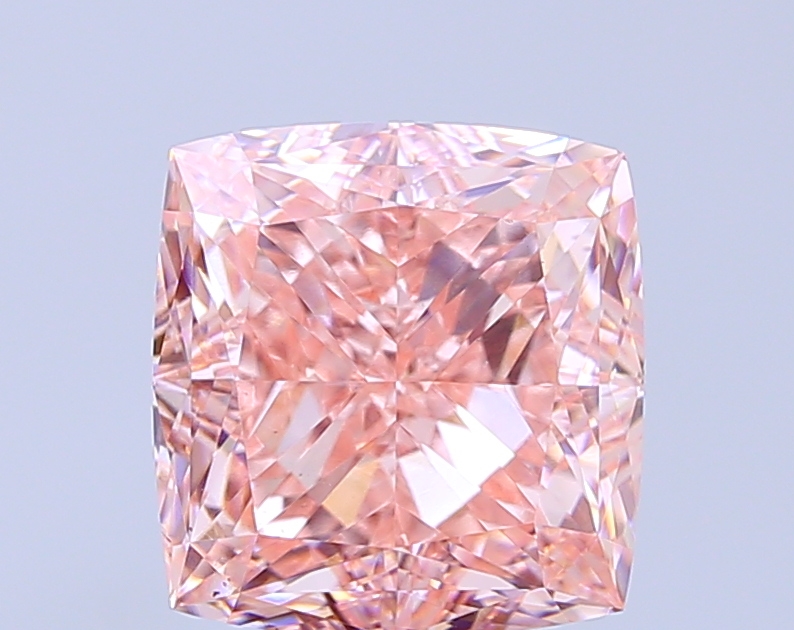 5.00 ct Cushion Fancy Vivid Pink Lab-Grown Diamond