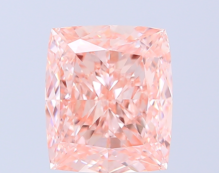 5.04 ct Cushion Fancy Vivid Pink Lab-Grown Diamond