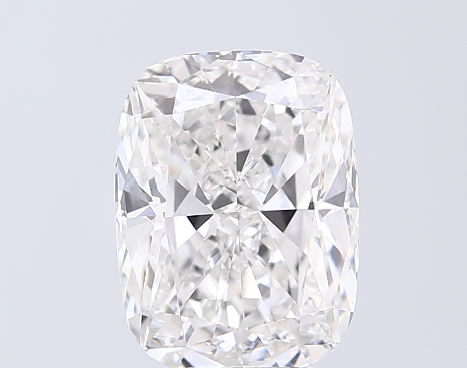 5.01 ct F VVS2 Cushion lab-grown diamond