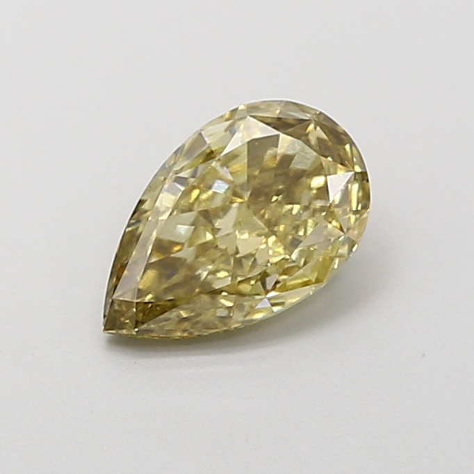 1.01 ct Pear Fancy Vivid Brown Lab-Grown Diamond