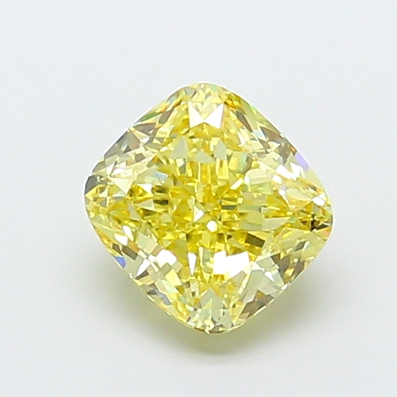 1.52 ct Cushion Fancy Intense Yellow Lab-Grown Diamond