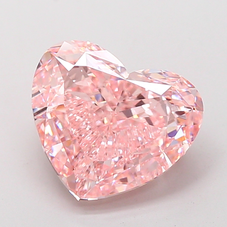 5.00 ct Heart Fancy Vivid Pink Lab-Grown Diamond