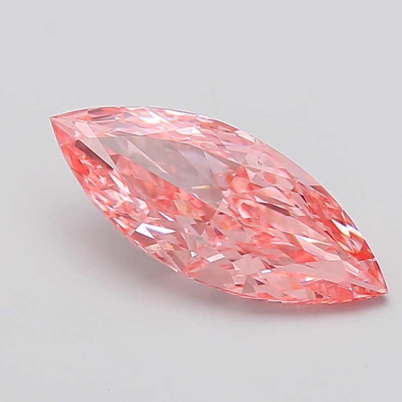 0.49 ct Marquise Fancy Vivid Pink Lab-Grown Diamond