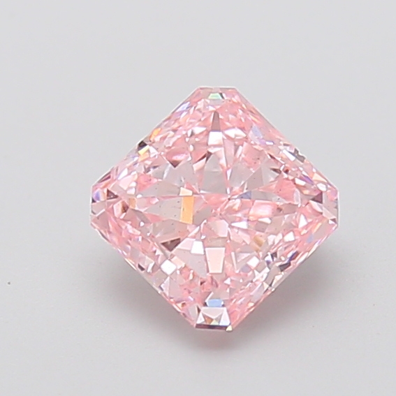 1.50 ct Pink (Intense) VS2 Square Radiant lab-grown diamond
