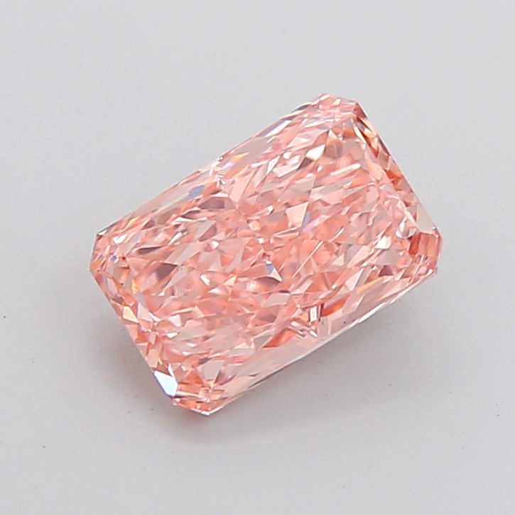 3.04 ct Pink (Intense) VS1 Radiant lab-grown diamond