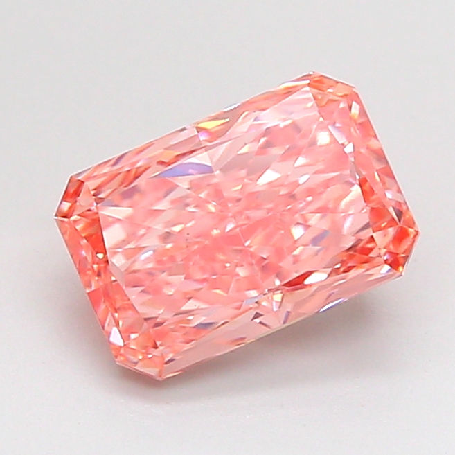 1.60 ct Pink (Vivid) VS1 Radiant lab-grown diamond
