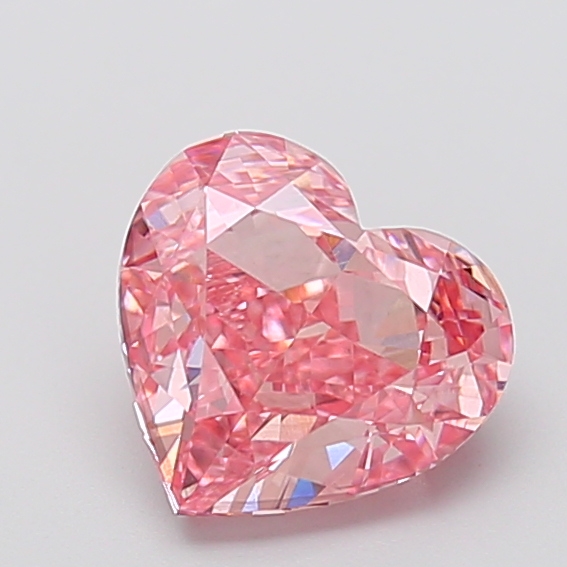2.15 ct Pink (Vivid) VS1 Heart Modified lab-grown diamond