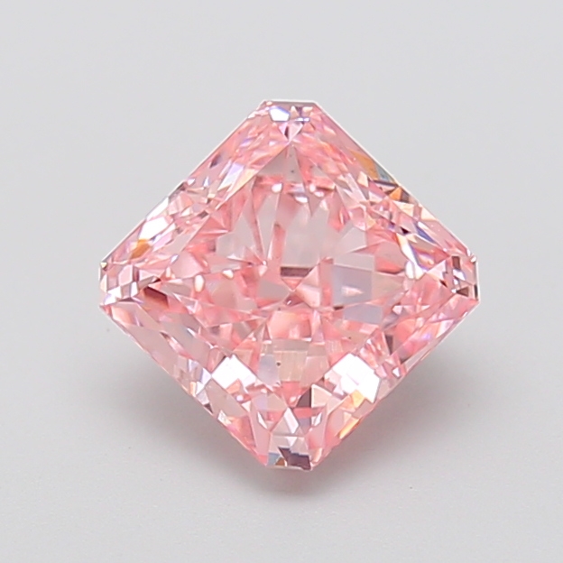 2.11 ct Pink (Intense) VS1 Square Radiant lab-grown diamond