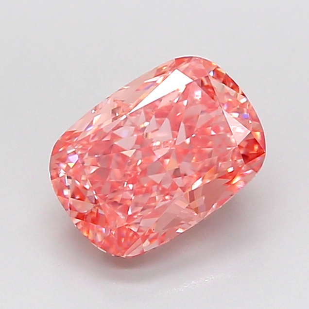 2.02 ct Pink (Vivid) VS2 Cushion lab-grown diamond