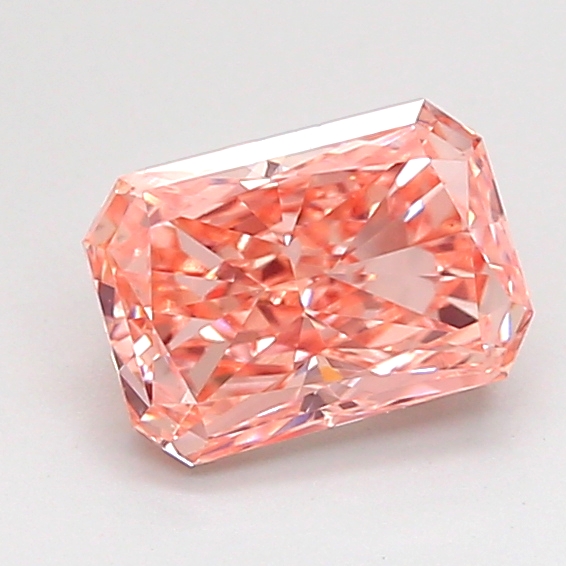 1.06 ct Pink (Vivid) VS1 Radiant lab-grown diamond