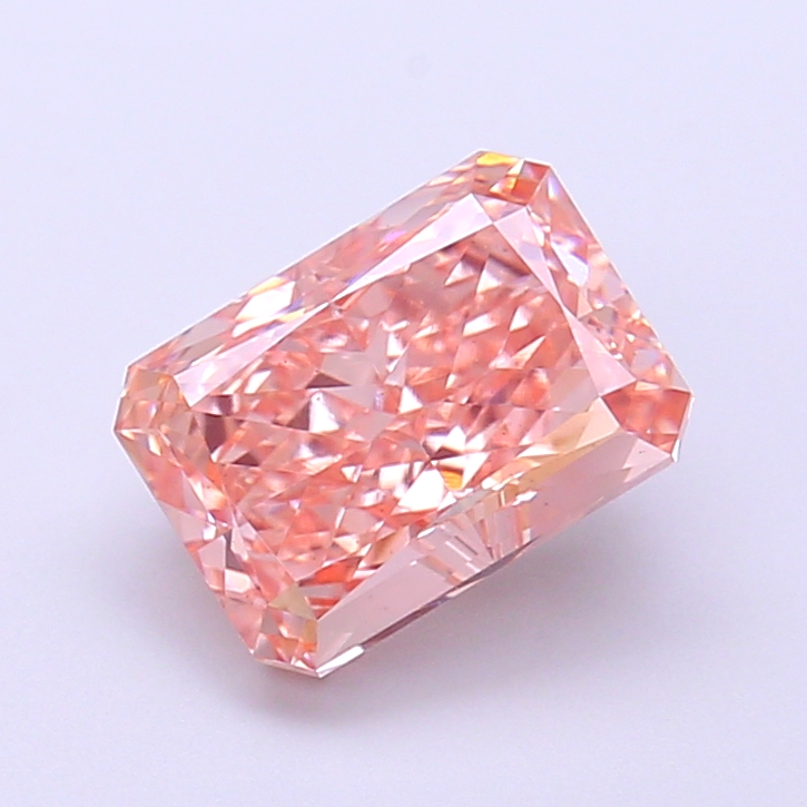 2.15 ct Pink (Vivid) VS2 Radiant lab-grown diamond