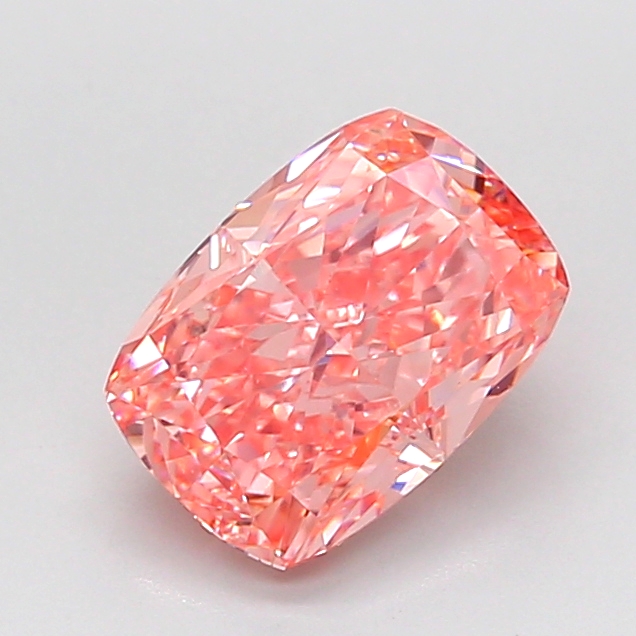 2.07 ct Pink (Vivid) VS1 Cushion lab-grown diamond