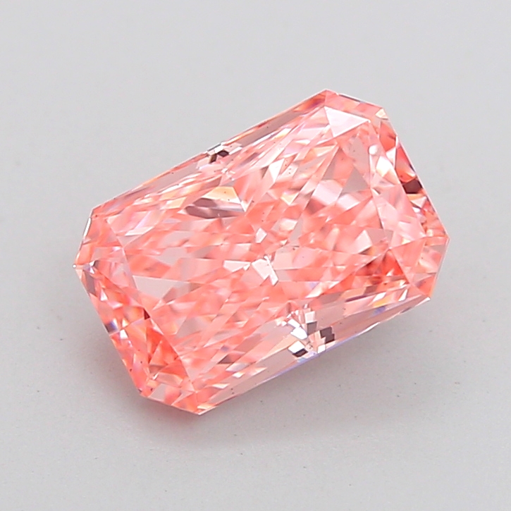 2.09 ct Pink (Vivid) VS1 Radiant lab-grown diamond