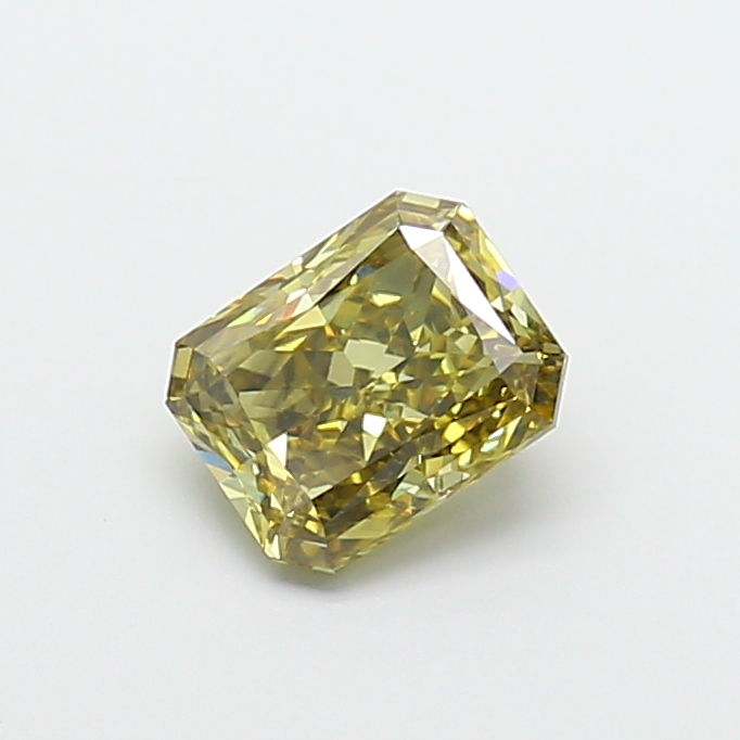 1.64 ct Radiant Fancy Vivid Yellow Lab-Grown Diamond