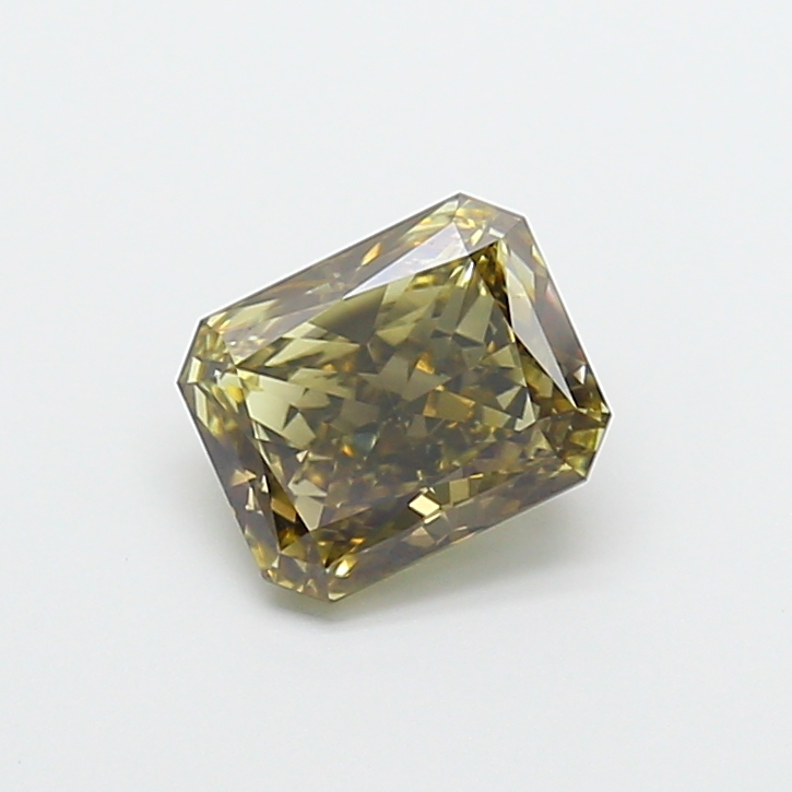 1.92 ct Radiant Fancy Vivid Brown Lab-Grown Diamond