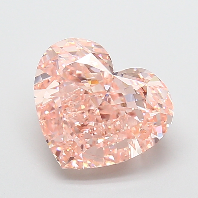 5.01 ct Heart Fancy Vivid Pink Lab-Grown Diamond