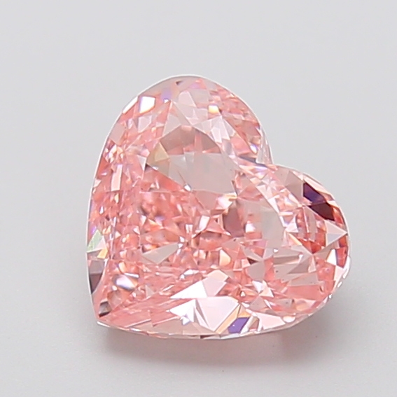 2.07 ct Pink (Vivid) VS1 Heart Modified lab-grown diamond
