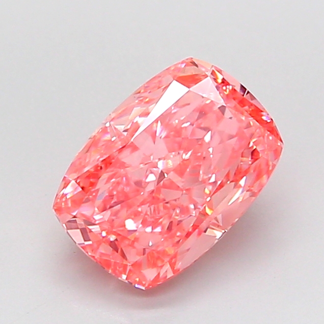 2.05 ct Pink (Vivid) VS1 Cushion lab-grown diamond