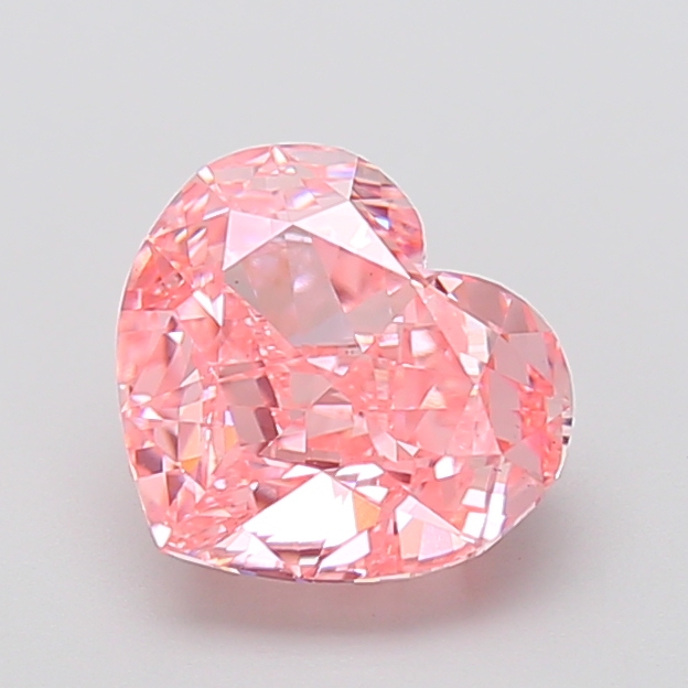 2.82 ct Pink (Vivid) VS1 Heart Modified lab-grown diamond