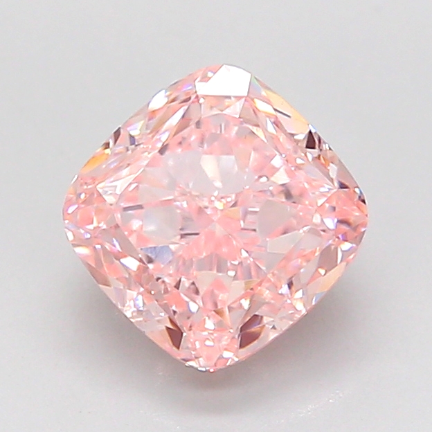 1.62 ct Pink (Vivid) VVS2 Square Cushion lab-grown diamond
