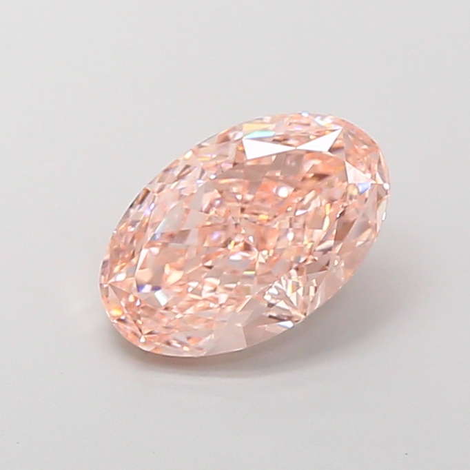 2.54 ct Oval Fancy Intense Pink Lab-Grown Diamond