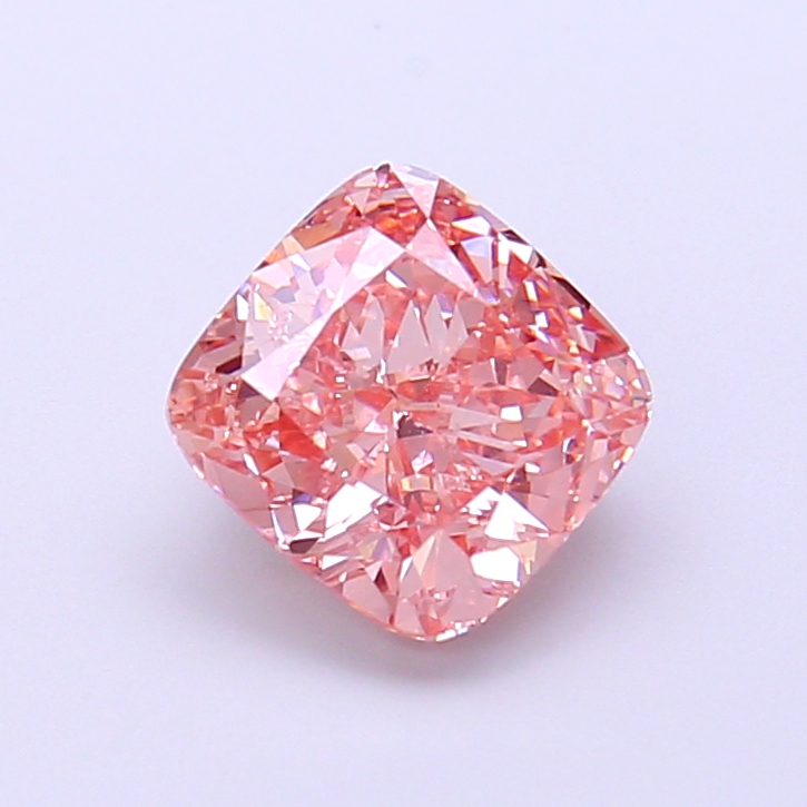 1.62 ct Pink (Vivid) VS1 Square Cushion lab-grown diamond