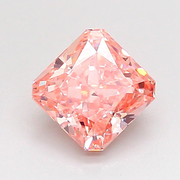 1.03 ct Pink (Vivid) VS1 Square Radiant lab-grown diamond
