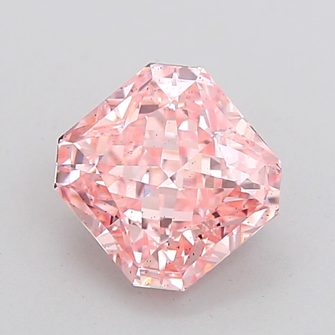 2.06 ct Pink (Intense) SI1 Square Radiant lab-grown diamond