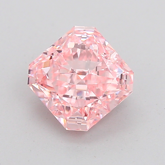 3.02 ct Pink (Intense) VS2 Square Radiant lab-grown diamond
