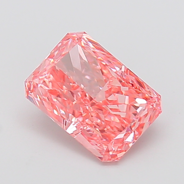 2.05 ct Pink (Vivid) VS1 Radiant lab-grown diamond