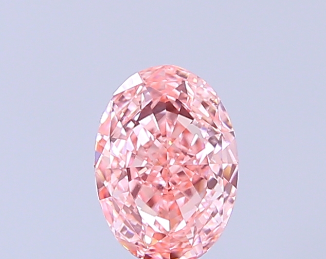 1.02 ct Oval Fancy Vivid Pink Lab-Grown Diamond