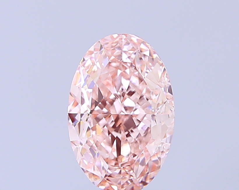 2.51 ct Oval Fancy Intense Pink Lab-Grown Diamond