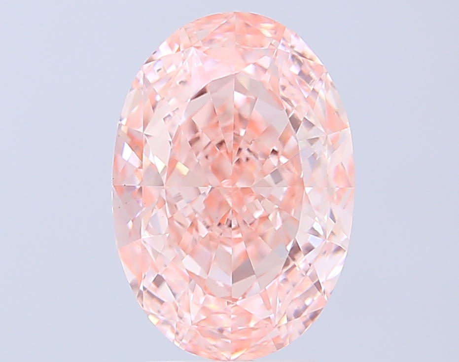 5.01 ct Oval Fancy Intense Pink Lab-Grown Diamond