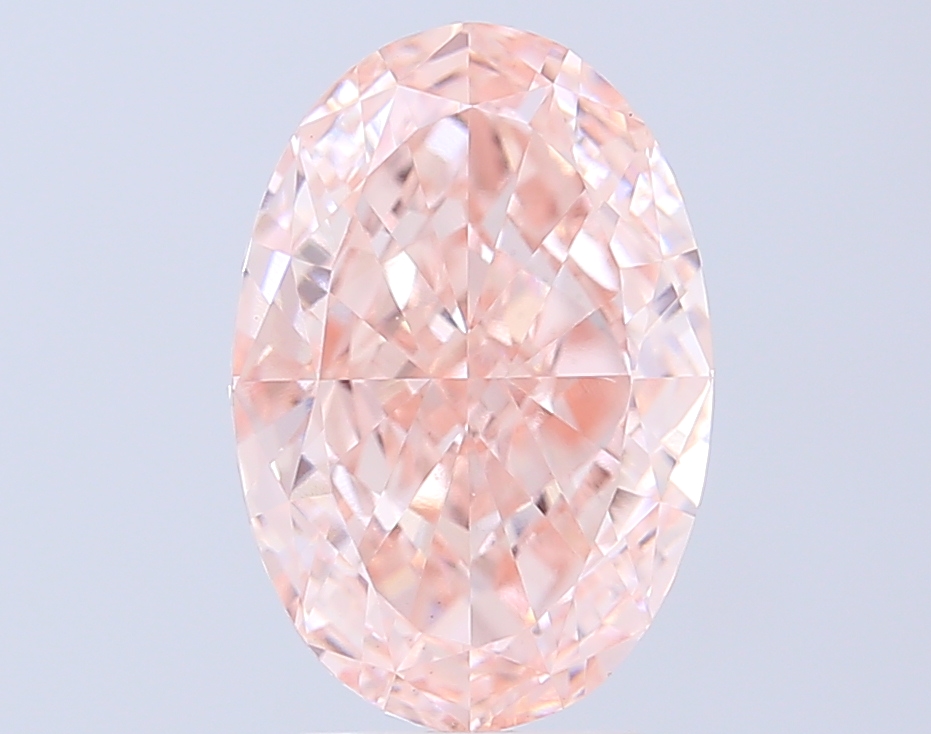 5.01 ct Oval Fancy Intense Pink Lab-Grown Diamond